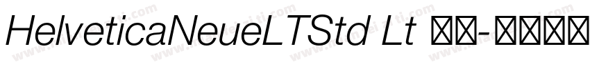 HelveticaNeueLTStd Lt 普通字体转换